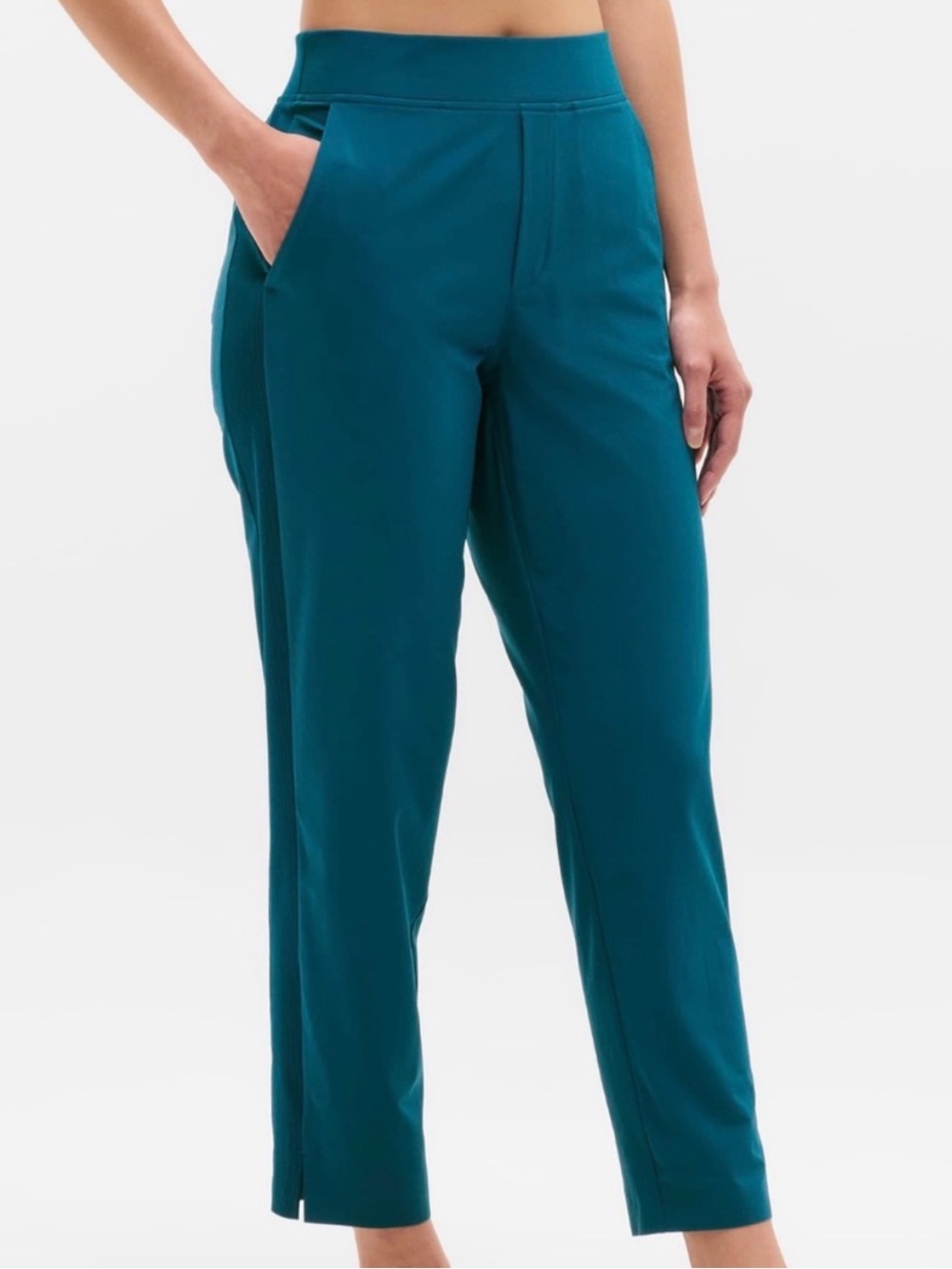 Athleta Teal Brooklyn Ankle Pants - 4 Tall